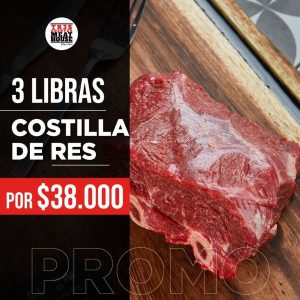 Promoción-3-Libras-Costilla-de-Res-trescuartosmeathouse